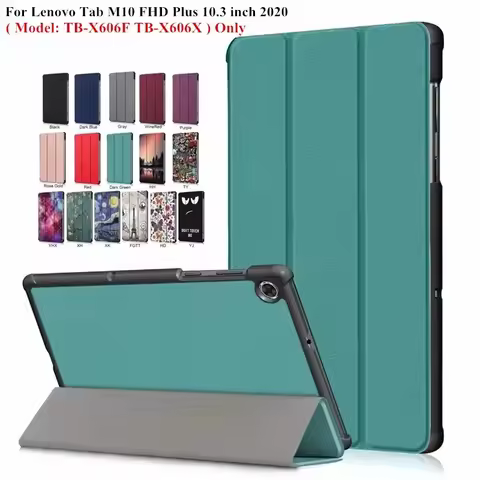 For Lenovo Tab M10 FHD Plus 10 3 Case TB-X606F TB-X606X 2020 Folding Stand Smart Cover for Lenovo Ta