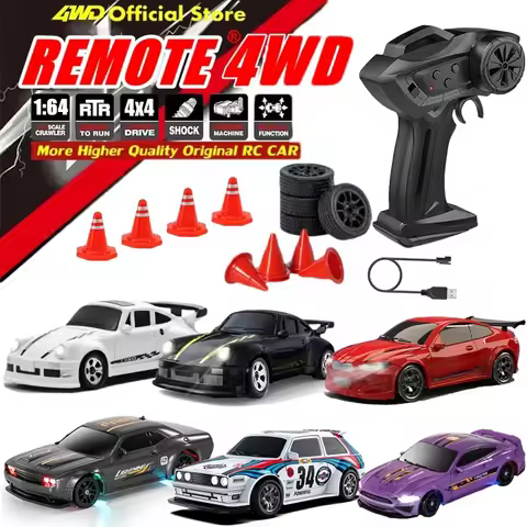 4WD Racing 1:43 or 1:64 RC Electric Drift Car Radio Full Proportional Remote Control RC Drift Car To