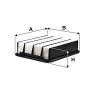 WIX Air Filter Toyota PRADO 150 1GD-FTV Diesel (1 Piece) -WA9884 17801-11130
