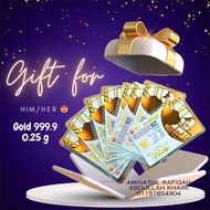 Gold bar 999.9 0.25g / 0.5g - Hadiah - Gift - Birthday - anniversary - convocation - graduation - appreaciation