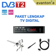 PAKET LENGKAP TV DIGITAL SET TOP BOX DVB T2