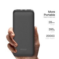 Eloop E34 20000 mah จ่ายไฟช่อง USB1/2 ชาร์จเร็วสูงสุด 2.4 A ช่องType-c