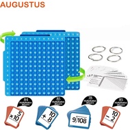 AUGUSTUS Math Board Fidget Toy, IQ Game Game Blocks Multiplication Flash Cards, Early Educational Po