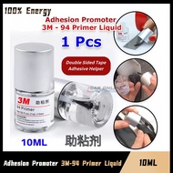 3M 94 PRIMER Double Sided Tape Promoter 10ml Liquid Applicator Tape Adhesive Helper Make Tape Stronger Durable Gam Glue