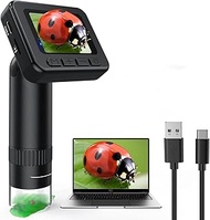 IMICHI Microscope for Kids 50X-1000X Magnification- 2 inch IPS HD Screen, 2-31MP Photos, 1080P Video