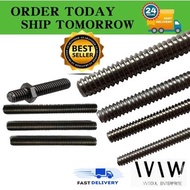 6FEET BSW MILD STEEL FULL THREADED BAR SCREW ROD STUD /FULL THREADED ROD SCREW BAR / BESI ROD/LONG S