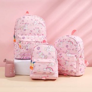 beg sekolah perempuan beg sekolah tahan lasak beg sekolah roda Kindergarten Schoolbag Children Carto