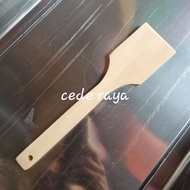Fried spoon spatula/ 29 cm wooden square head spatula/