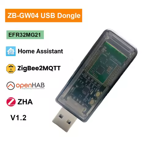 Zigbee 3.0 USB Dongle Based on Silicon Labs EFR32MG21 Universal Zigbee Gateway ZB-GW04 V1.2 Adapter 
