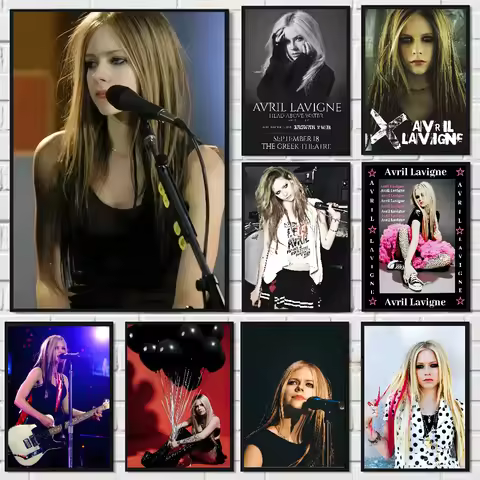 A-Avril Singer R-Ramona Lavigne Poster HD art sticky wall waterproof home living room bedroom bar ae