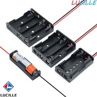 LUCILLE Battery Box With Wire Leads Battery  Cases for AAA Battery Storage Box 1X 2X 3X 4X Battery H