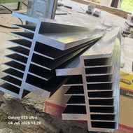 Black heatsink 2u 30cm 2u thick 7.5mm