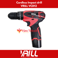 Cordless Impact drill mesin bor tembok 12V set VRILL VCD12 VCD 12