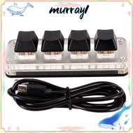 MURRAY Mechanical|Keyboard, with Cable USB Connection Mechanical Keyboard,  Lighting Plug and Play 3