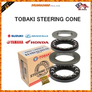 TOBAKI BEARING CONE (YAMAHA / HONDA / MODENAS/SUZUKI) STEELING CONE Y15 LC135 EX5 DREAM BEARING HAND