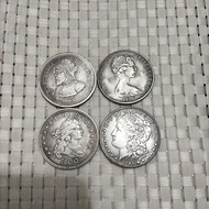 *** American Silver Dollar Silver Round Copper Dollar Morgan Queen Silver Coin Moore Coin Foreign Si