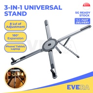 3-in-1 Magnetic Laptop Stand – Portable, Light, Foldable All-Aluminum Alloy Universal Stand for Lapt