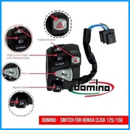 ✧ ◄ Domino Handle Switch For Honda Click150i &amp;125i with Pssing Light Hazard Light PLug &amp; Play