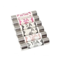 Fuse / Plug top fuse / ceramic fuse  6PCS / PACK 6mm x 25mm (1A/ 2A/ 3A / 5A / 13A / 15A)