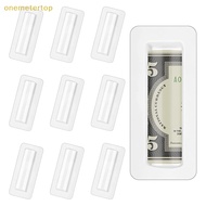 Onemetertop 25/50pcs Money Card Holder With Sticker Plastic Dome Lip Balm Waterproof Clear Cash Pouch DIY Gift for Graduation Christmas SG