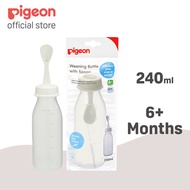 Pigeon Weaning Bottle with Spoon, 240ml -03329