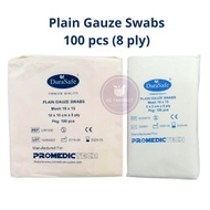 Durasafe Plain Gauze Swabs 8 ply 100pcs Premium Quality / kain tampal luka