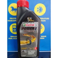 Castrol Ultimate 4T Engine Power 1(❌Key Chain) Fully Synthetic 5W-40 10W-40 10w50 15w50 Scooter 5w40