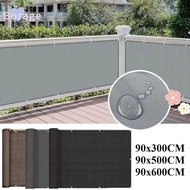 BORRAONE Balcony Shade Cloth, 3/5/6M Waterproof Sun Shading Sails, High Quality Balcony Privacy Scre