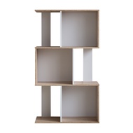 TZUMii莫爾三層櫃/三格櫃/隔間櫃/書櫃/收納櫃/置物櫃-雙色可選/ 淺橡木色