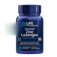 Life Extension Enhanced Zinc Lozenges (Peppermint) / 30 Vegetarian Lozenges