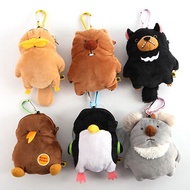 Japan Australia creatures animal soft plushie ezlink work pass retractable card holder tasmanian devil penguin kiwi