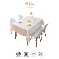 MARKAS88 Waterproof Dining Tablecloth Size 137x180cm Oil and Stain Resistant Model 809