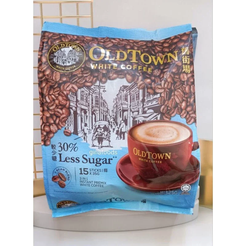 [Date T02/2026] (Bao Bì Mới) Cà phê trắng Old Town White Coffee Malaysia Less Sugar (loại ít đường)