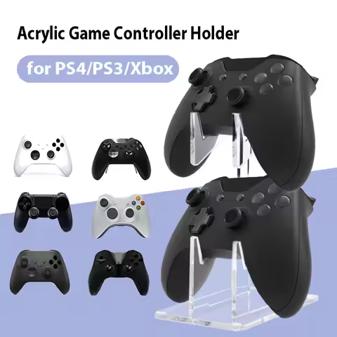 Acrylic Game Controller Holder Space Saving Headset Stand Hanger Storage Rack Gamepad Headset Stand 