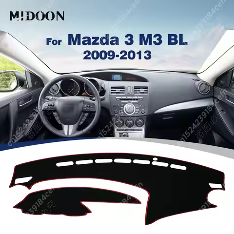 Car Dashboard Cover For Mazda 3 M3 BL 2009 2010 2011 2012 2013 Dash Mat Sun Shade Anti-UV Carpets Ca