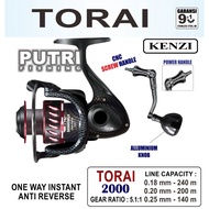 KENZI TORAI REEL 2000 3000 4000 5000 6000 Power Handle Toray