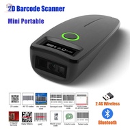 NOVIO 2D Barcode Scanner Mini 2.4G Wireless Bluetooth Handheld Portable 1D 2D QR Code Data Matrix PD