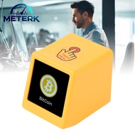 Meterk Bitcoin Ticker นาฬิกาดิจิตอล LED พร้อมจอแสดงผลอุณหภูมิความชื้นสำหรับสามีแฟนผู้หญิง