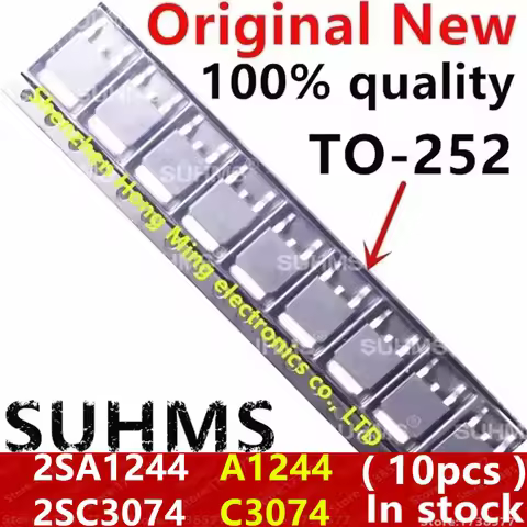 (10piece)100% New 2SA1244 2SC3074 A1244 C3074 TO-252
