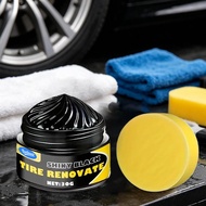 Tire Wax Shine Auto Tire Gloss Repair Car Wheel Brightener Car Tire Refurbish Wax Automotive Care yi