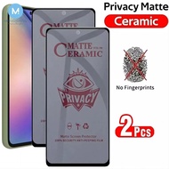 2Pcs Matte Anti Spy Privacy Full Tempered Glass OPPO A18 A38 A98 A78 A57 A58 A16K A17 A17K A16 A94 A