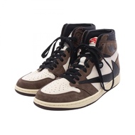 【二手】Nike x Travis Scott Air Jordan 1 Retro High CD4487-100 皮革麂皮 x Travis Scott 男款運動鞋，全新未使用