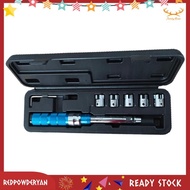 [Redpowderyan.] 7PCS Drive Click Torque Wrench Set 2-10 NM Spoke Torque Wrench Steel Torque Wrench S