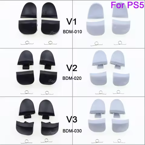 1/2/10Set BDM-010 BDM-020 BDM-030 Black White R1 L1 R2 L2 Game Trigger Buttons with Spring For PS5 V