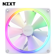 【不單售】NZXT 恩傑 F140 RGB 海灣扇 白 (PWM/1800 RPM/需搭配風扇燈光控制器/2+4年保換新)*2顆