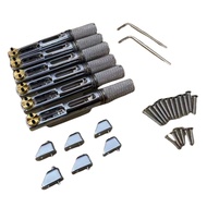 [jwerlyday]Headless Guitar Bridge Electric Guitar Bridges Guitar Single Fixed Brass Fan Bridges for 