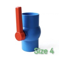 Makapal Pvc ball valve 3 90mm and 4 inch 110mm blue