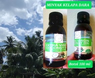 Extra Virgin Coconut Oil Minyak Kelapa Dara 100ml HALAL Cold Pressed and Unrefined 100% Natural Orga