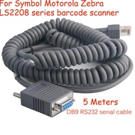 5M LS2208 RS232 Serial Cable for Symbol Barcode Scanner LS2208 LS1203 LS2208 LS 4208 LS4278 LS7708 L