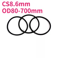 CS8.6mm rubber sealing ring O-ring O-ring OD80-700mm nitrile oil sealing ring, waterproof and high t